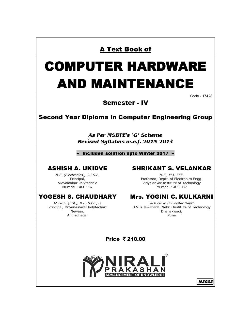 Download Computer Hardware And Maintenance PDF Online 2020 by Ashish