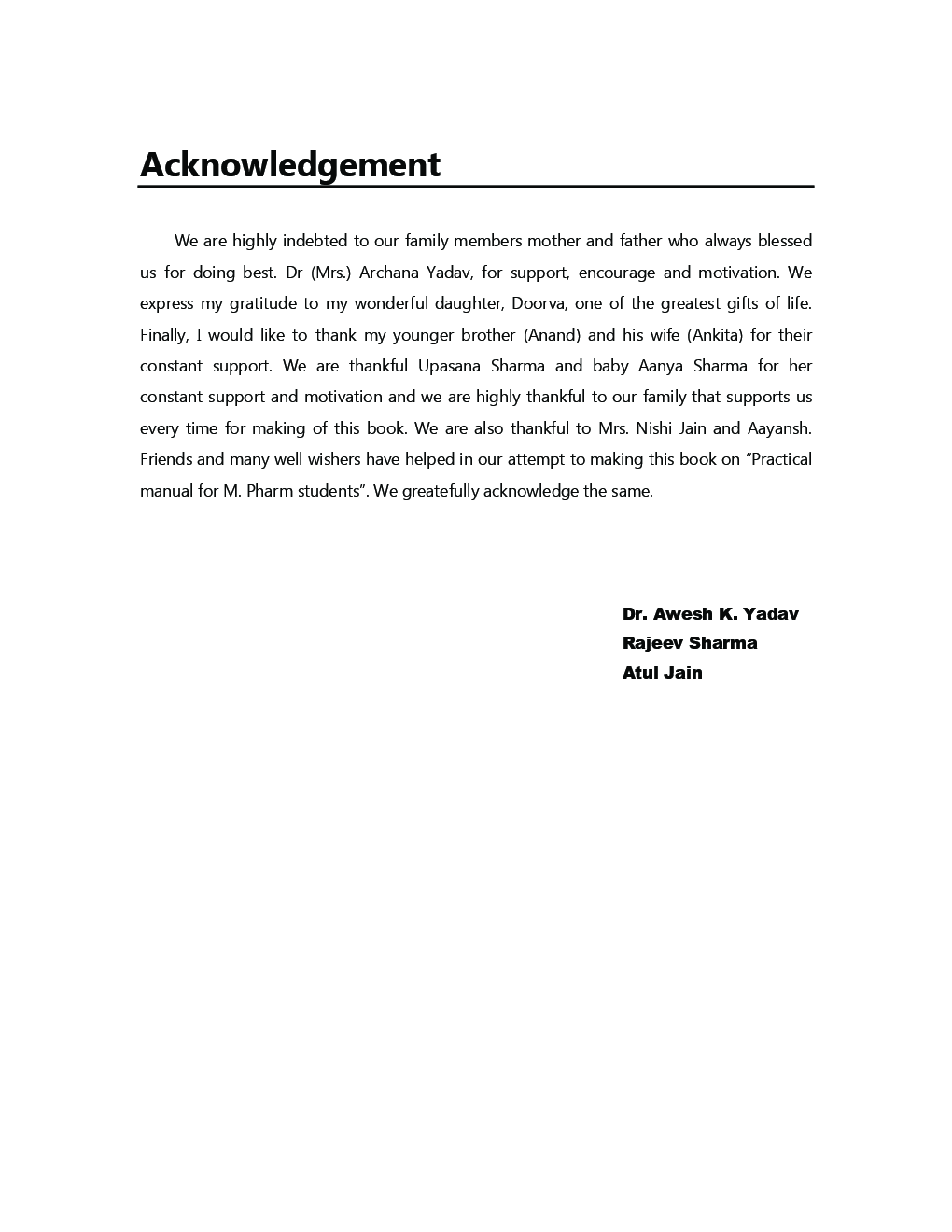 Practical Manual For M. Pharm. Students (Bipharmaceutics, Pharmaceutics, Pharmaceutical Biotechnology And Pharmaceutical Chemistry) - Page 4