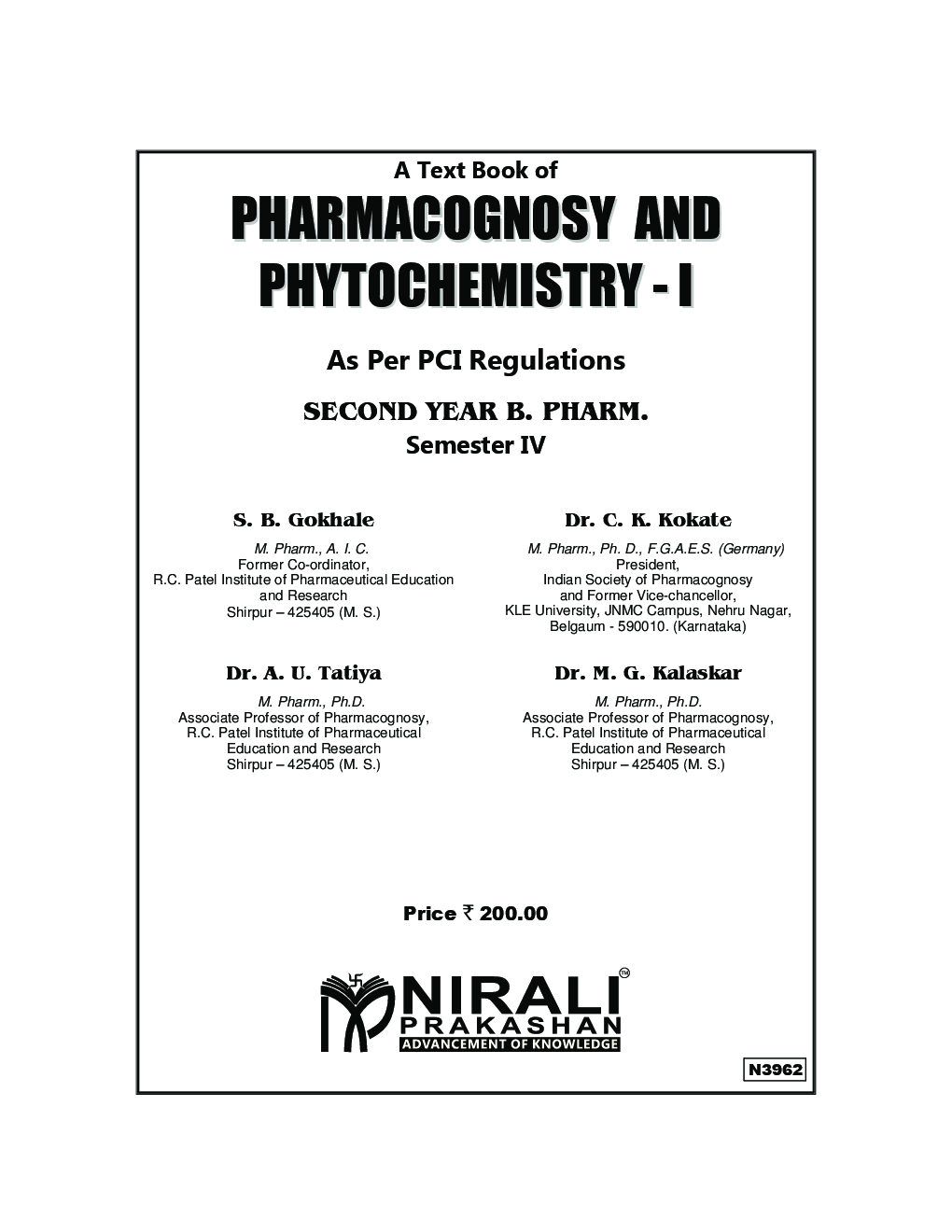 Pharmacognosy And Phytochemistry - I - Page 2