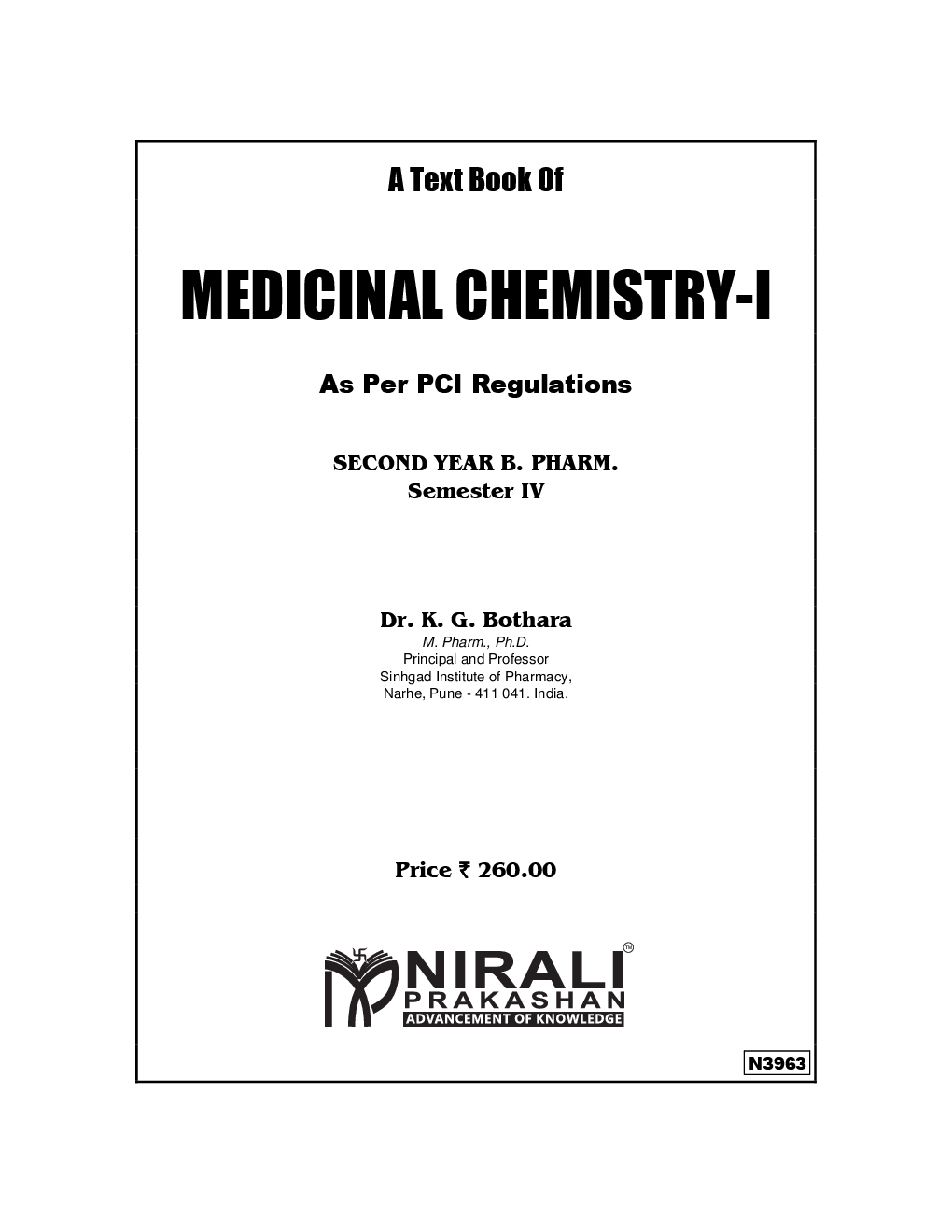 Medicinal Chemistry-I (Second Year B.Pharm Sem IV) - Page 2