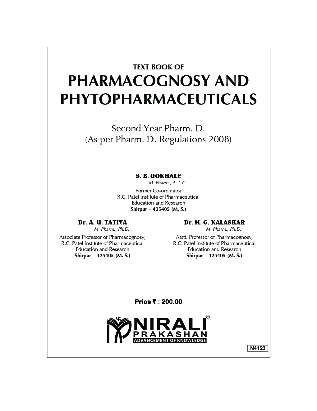Pharmacognosy And Phytopharmaceuticals - Page 2