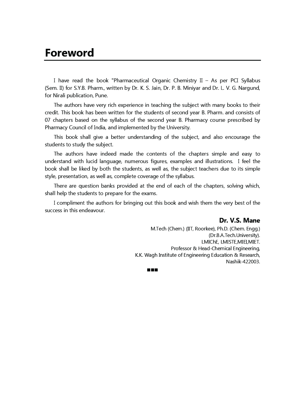 Pharmaceutical Organic Chemistry - II - Page 4