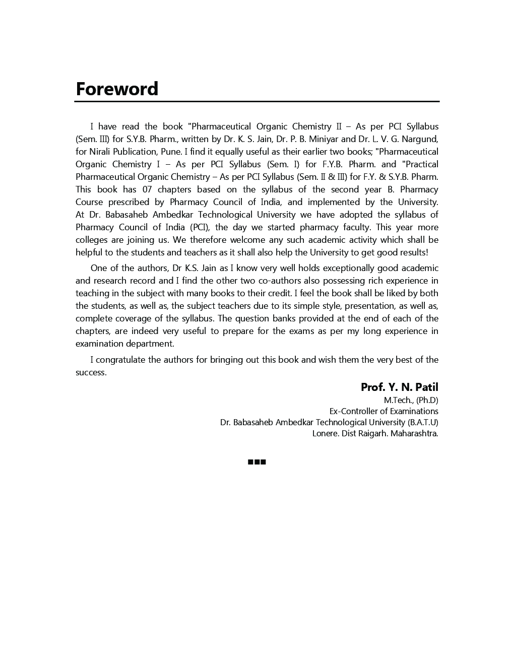 Pharmaceutical Organic Chemistry - II - Page 5