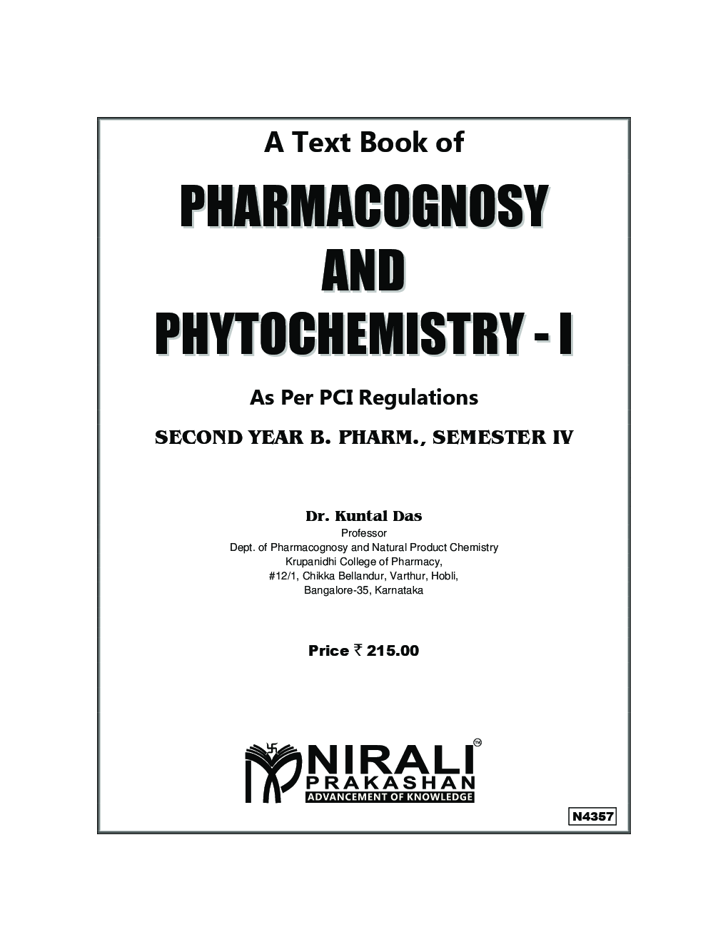 Pharmacognosy And Phytochemistry - I - Page 2