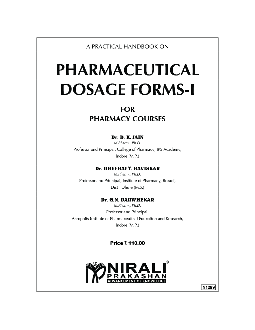 Pharmaceutical Dosage Forms - I (Practical Book) - Page 2