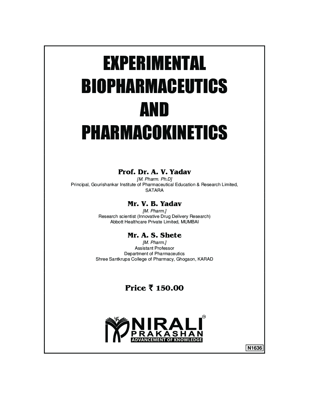 Experimental Biopharmaceutics And Pharmacokinetics - Page 2