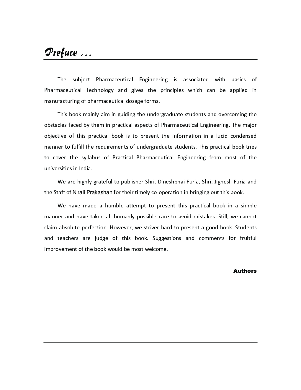 Laboratory Manual Of Pharmaceutical Engineering - Page 5