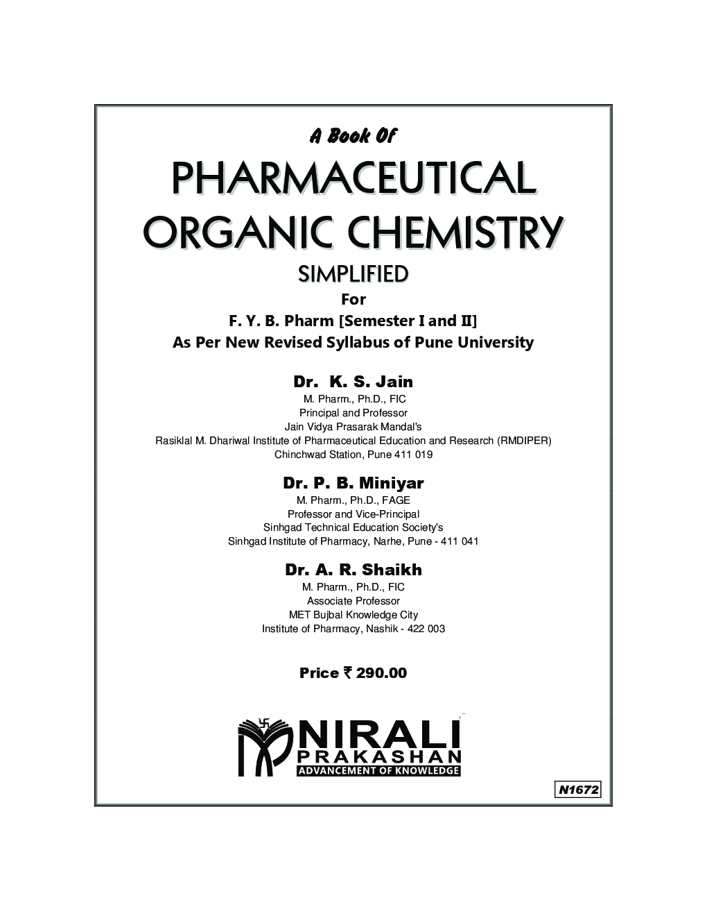 Pharmaceutical Organic Chemistry Simplified - Page 2