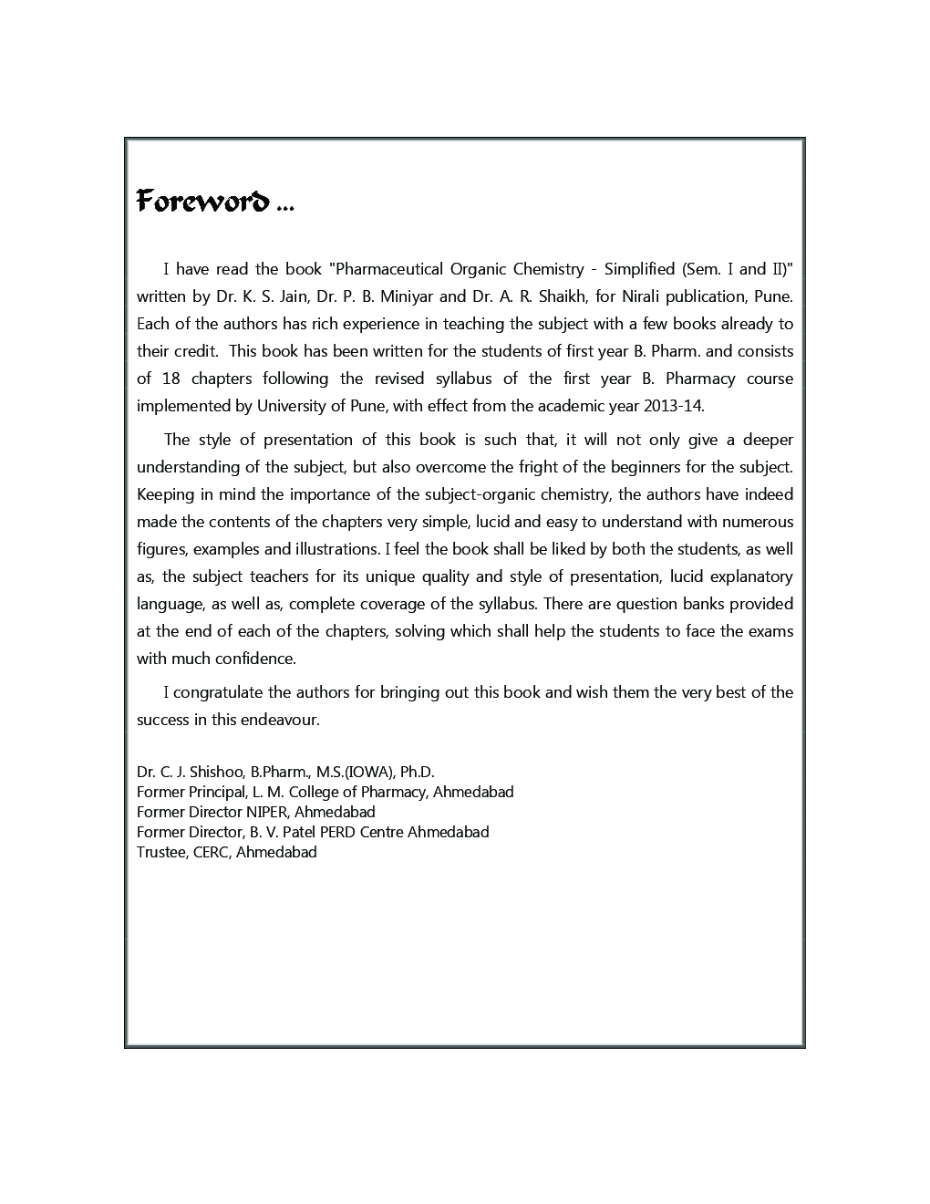 Pharmaceutical Organic Chemistry Simplified - Page 4