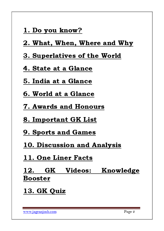 General Knowledge April 2019 E-Book - Page 3