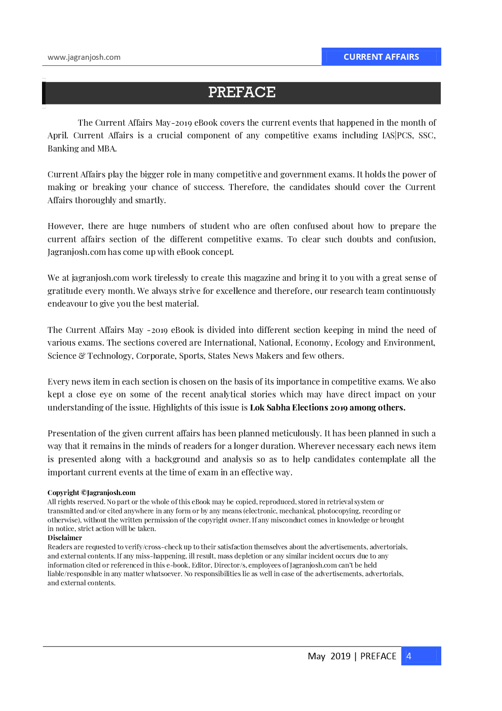 Current Affairs May 2019 E-Book - Page 5