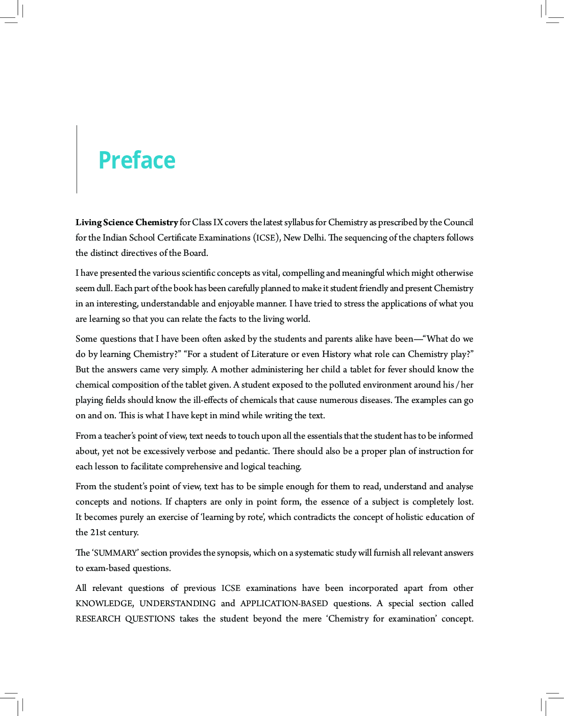 ICSE Living Science Chemistry For Class - IX - Page 4