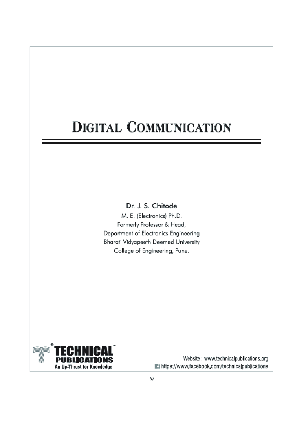 Download VTU CBCS Digital Communication PDF Online 2020 by Dr. J. S