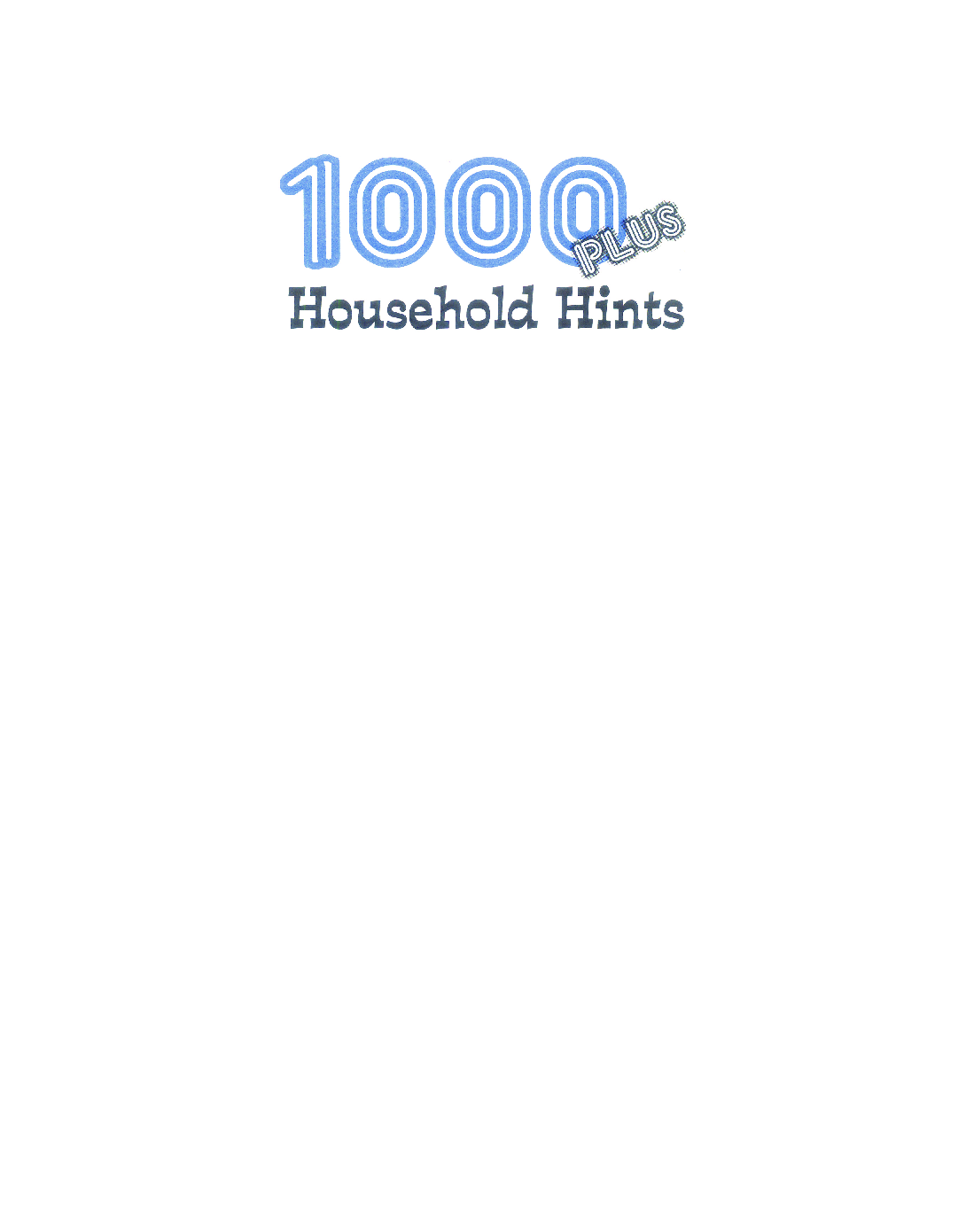 1000 Plus Household Hints - Page 2