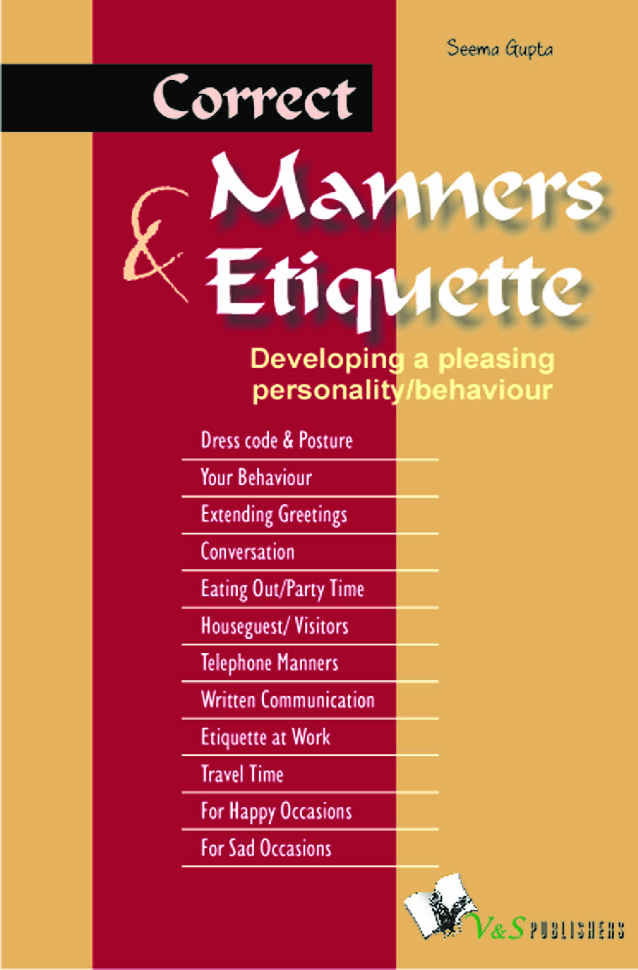Correct Manners And Etiquette - Page 1