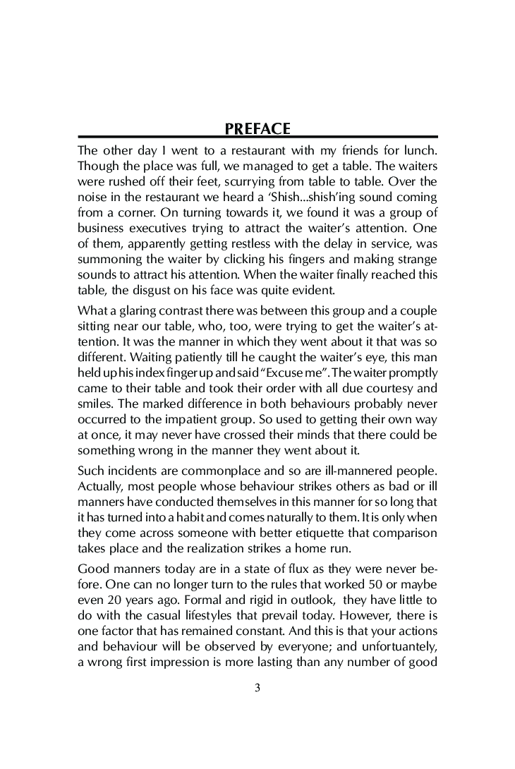 Correct Manners And Etiquette - Page 4