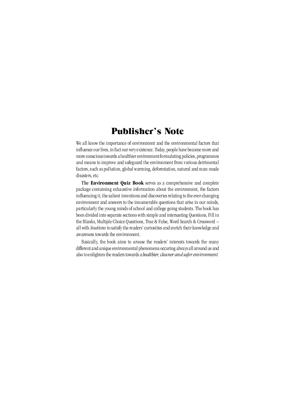 Environment Quiz Book - Page 4