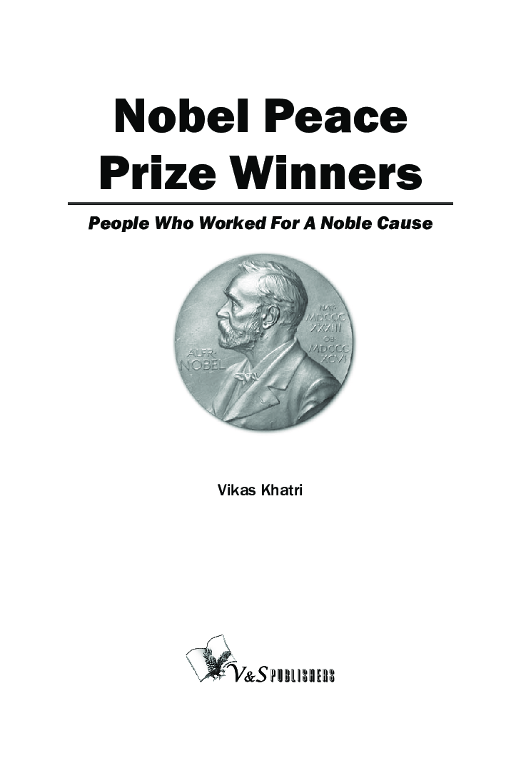 Nobel Peace Prize Winners - Page 2