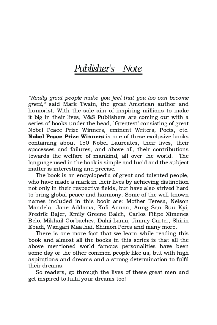 Nobel Peace Prize Winners - Page 4