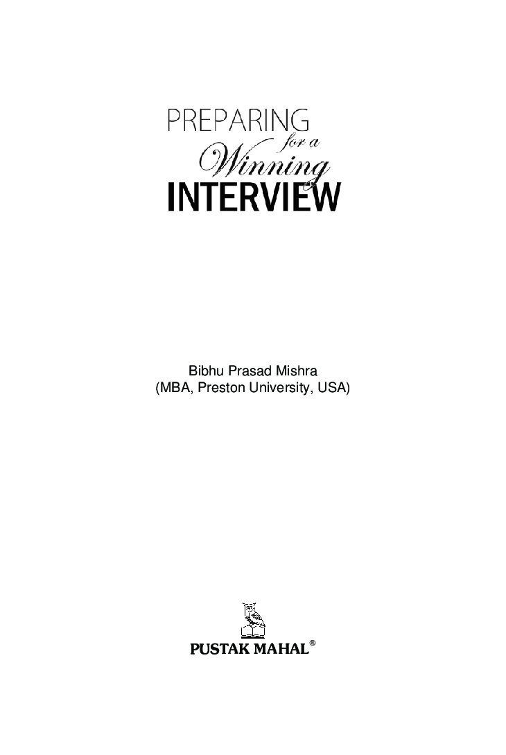 Preparing For A Winning Interview - Page 2