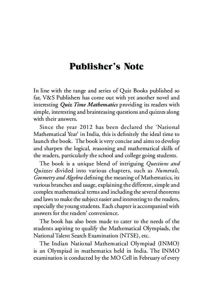 Quiz Time Mathematics - Page 4