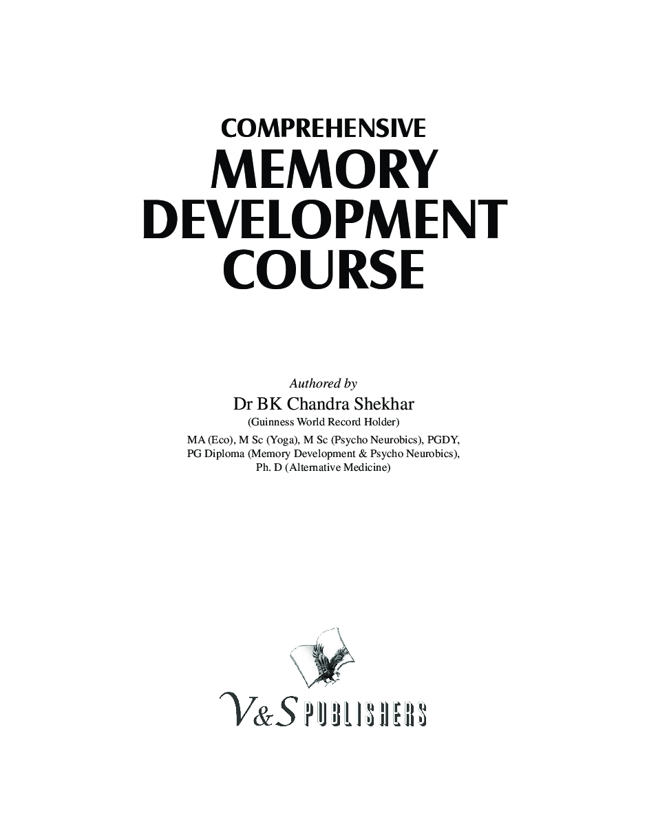 Comprehensive Memory Development Course - Page 2