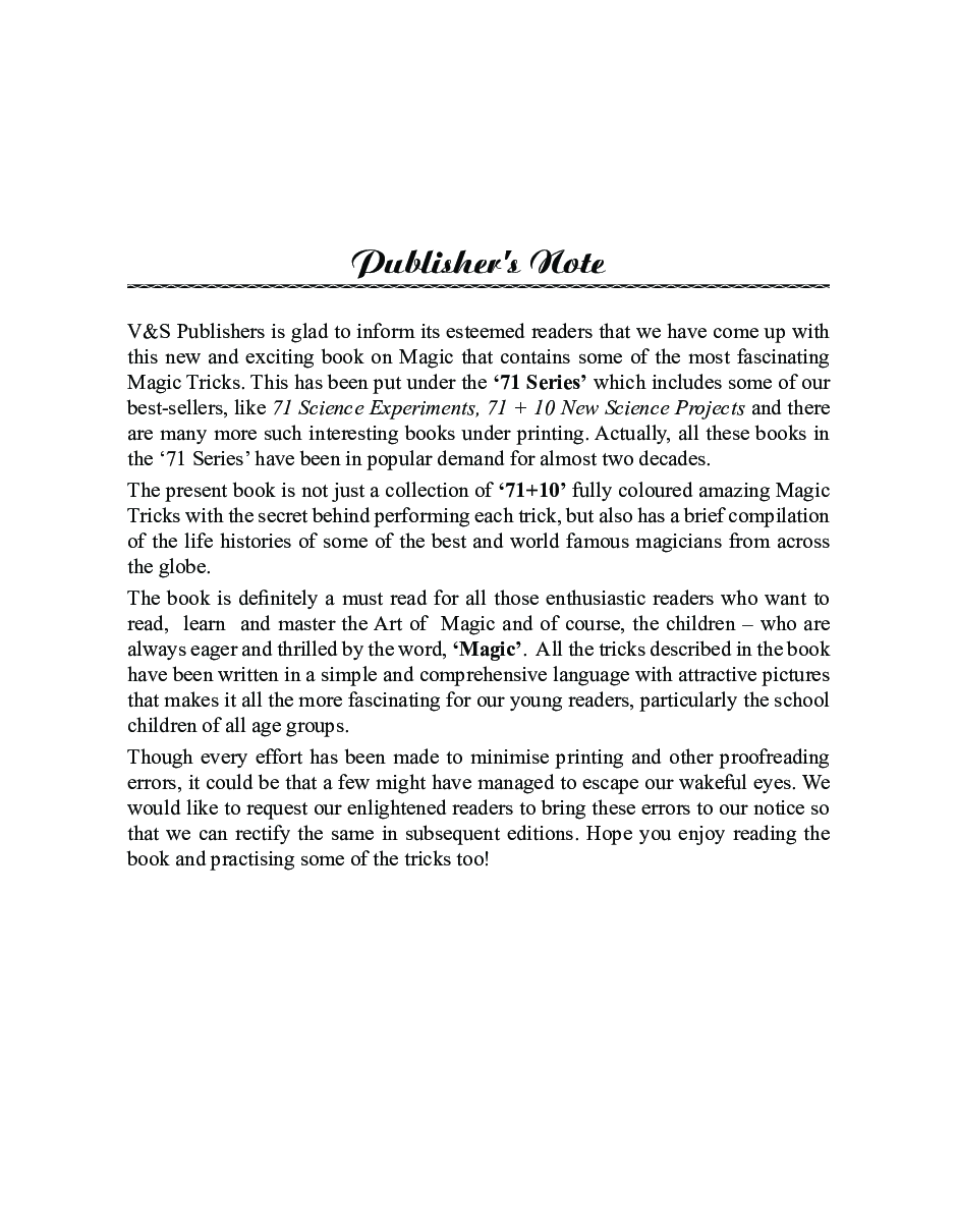 71 + 10 Magic Tricks For Children - Page 4