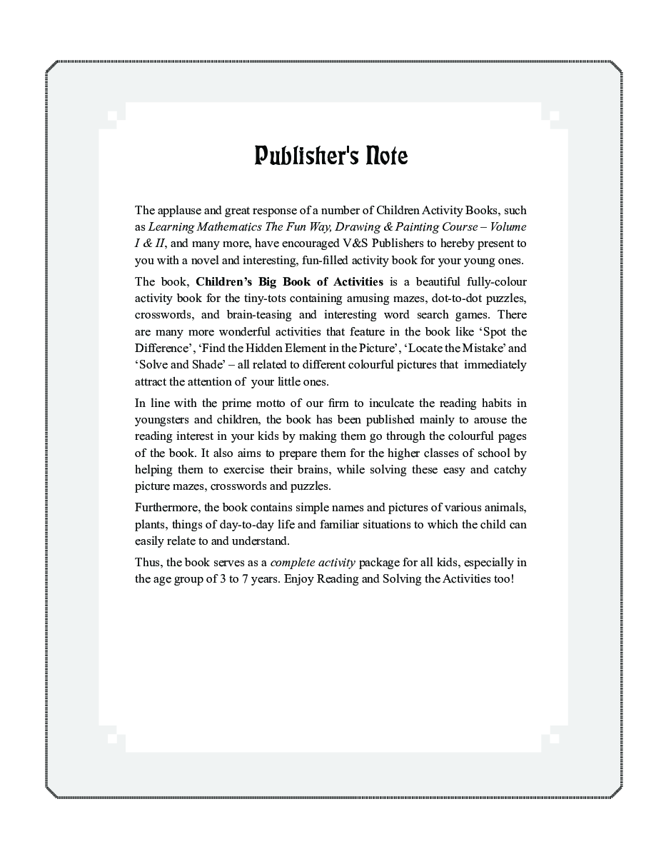 Children\'s Big Book Of Activities - Page 4