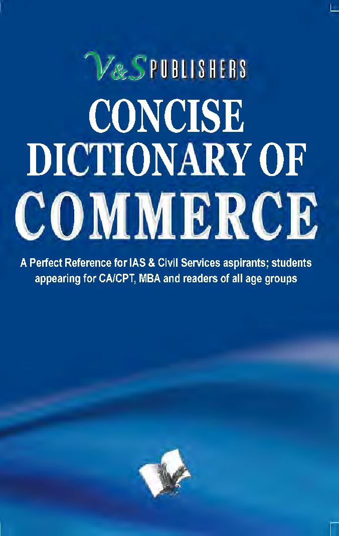 Concise Dictionary Of Commerce - Page 1
