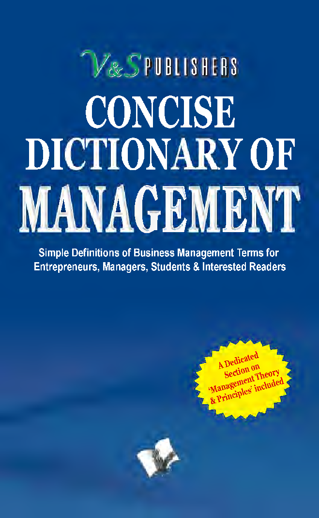 Concise Dictionary Of Management  - Page 1