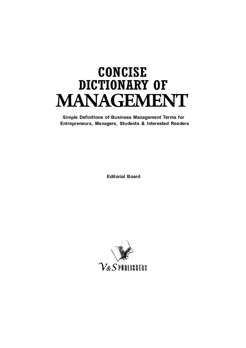 Concise Dictionary Of Management  - Page 2