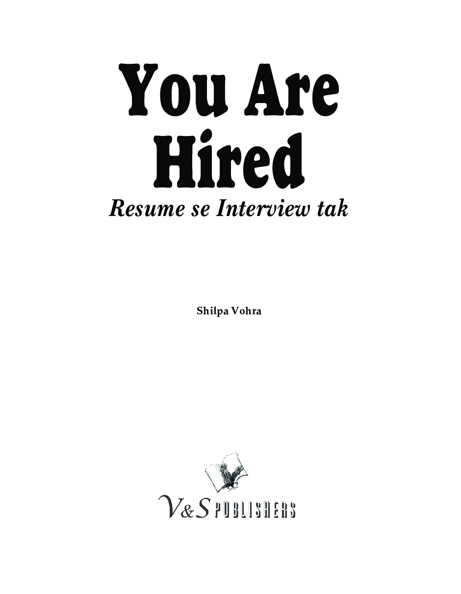You Are Hired - Resumes Se Interviews Tak - Page 2