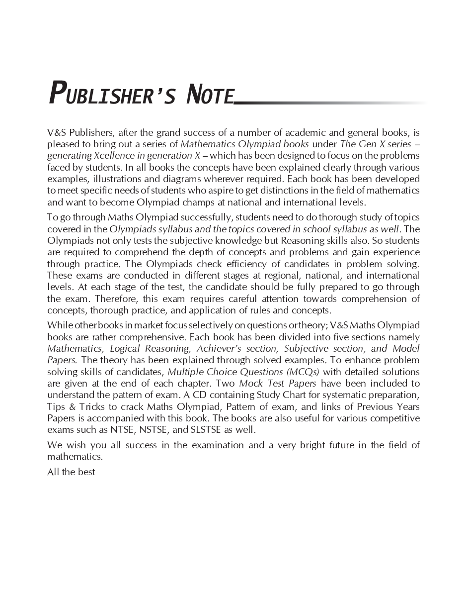 International Mathematics Olympiad For Class 6 - Page 4