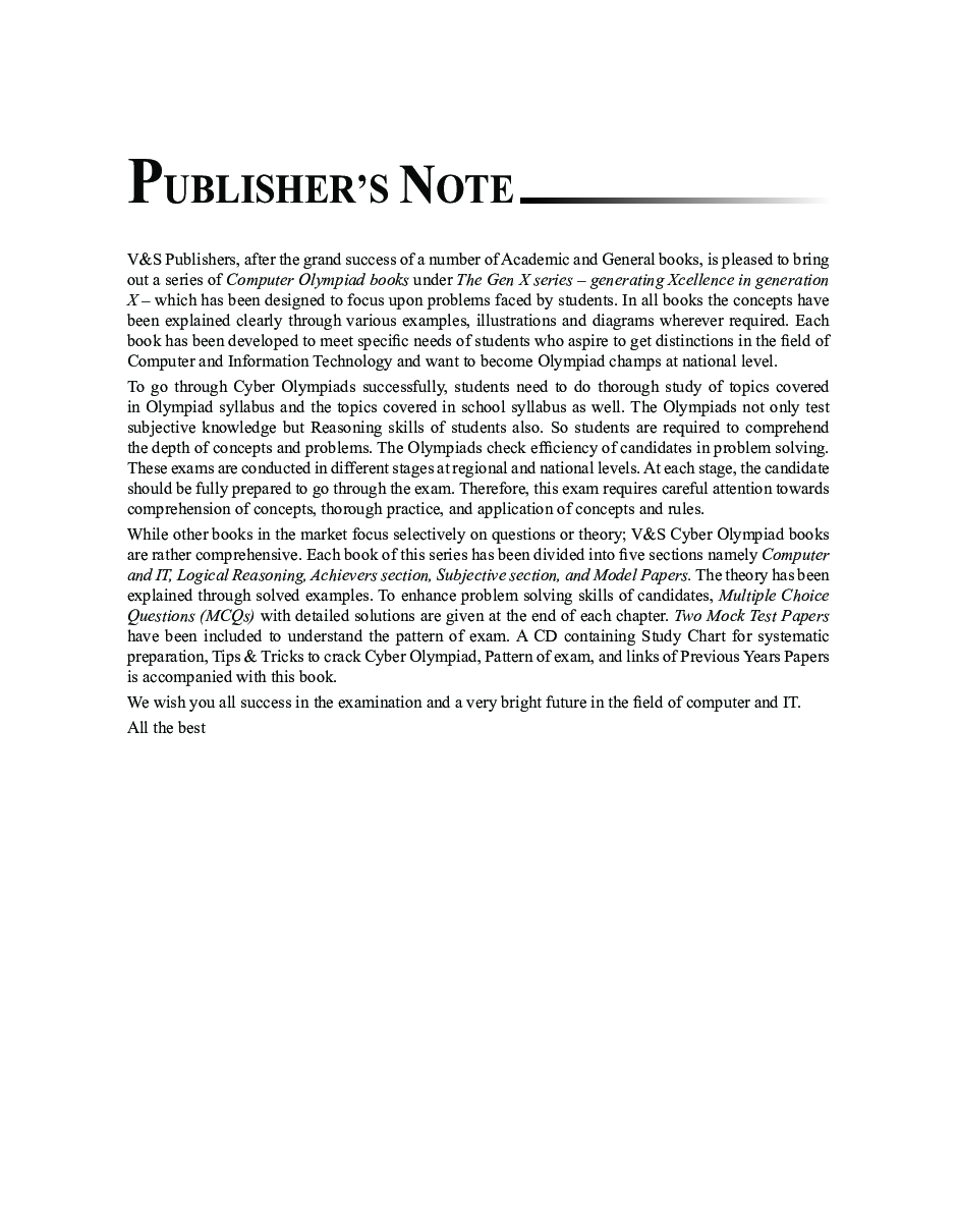 National Cyber Olympiad For Class 7 - Page 4