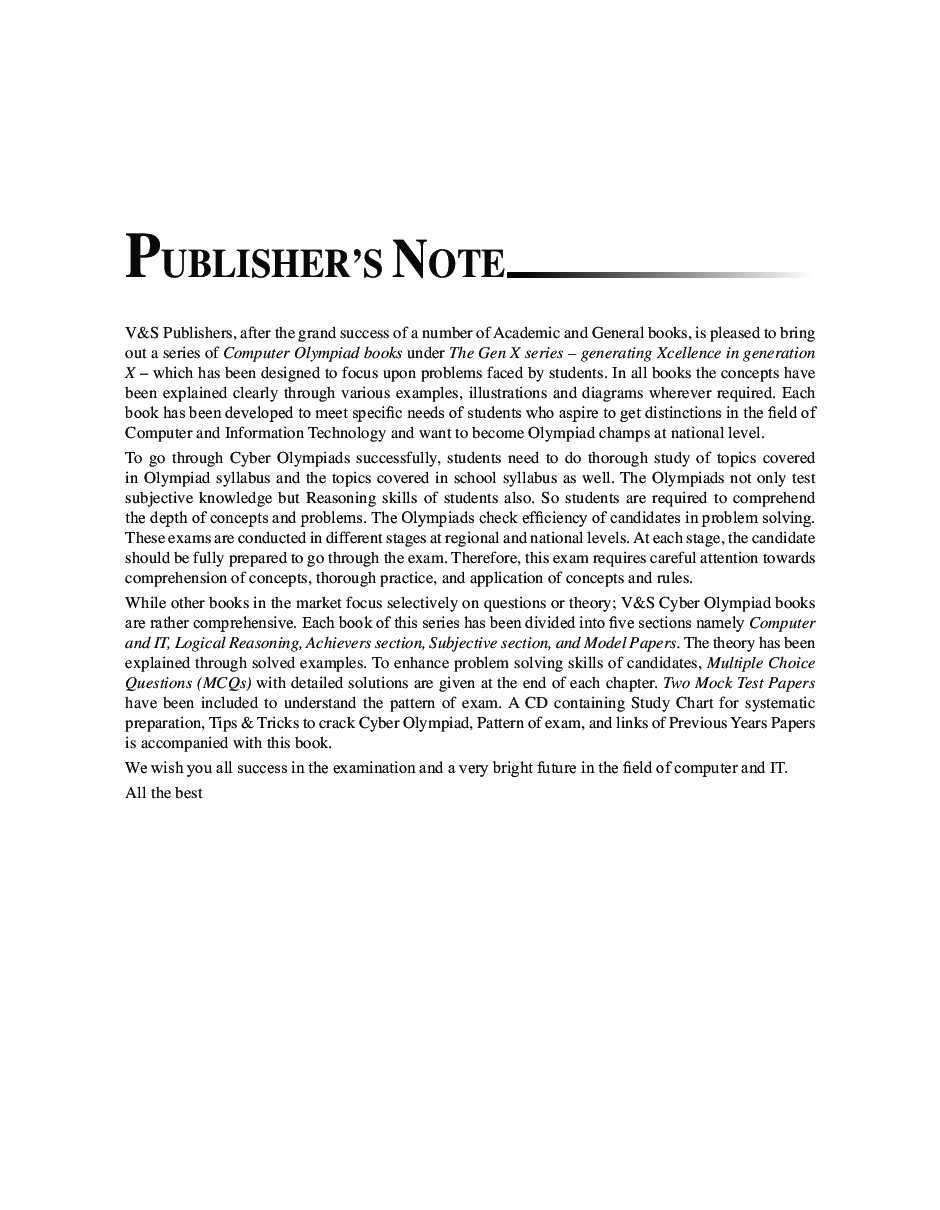 National Cyber Olympiad For Class 8 - Page 4