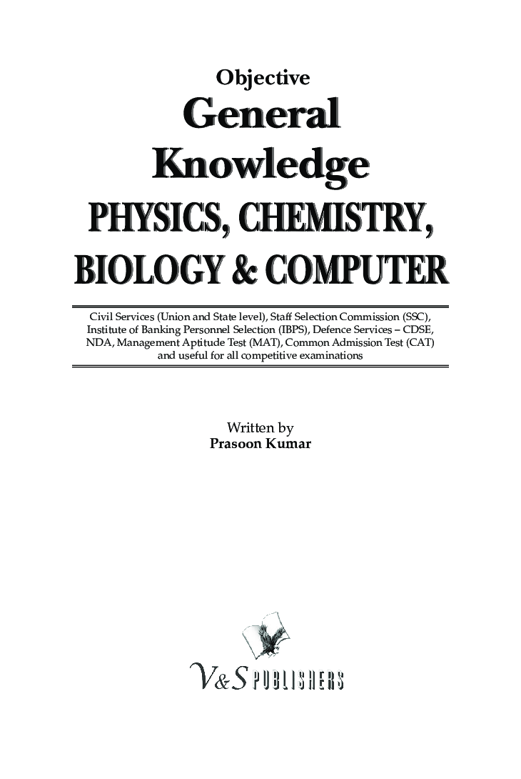 Objective General Knowledge  Physics, Chemistry, Biology And Computer - Page 2