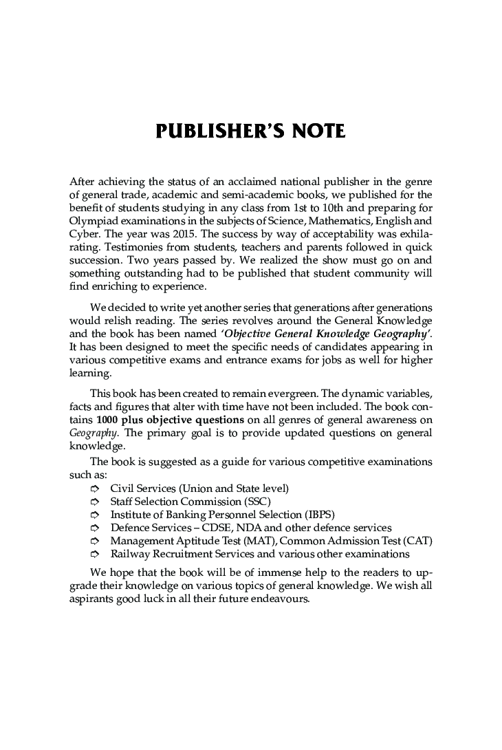 Objective General Knowledge Geography - Page 4