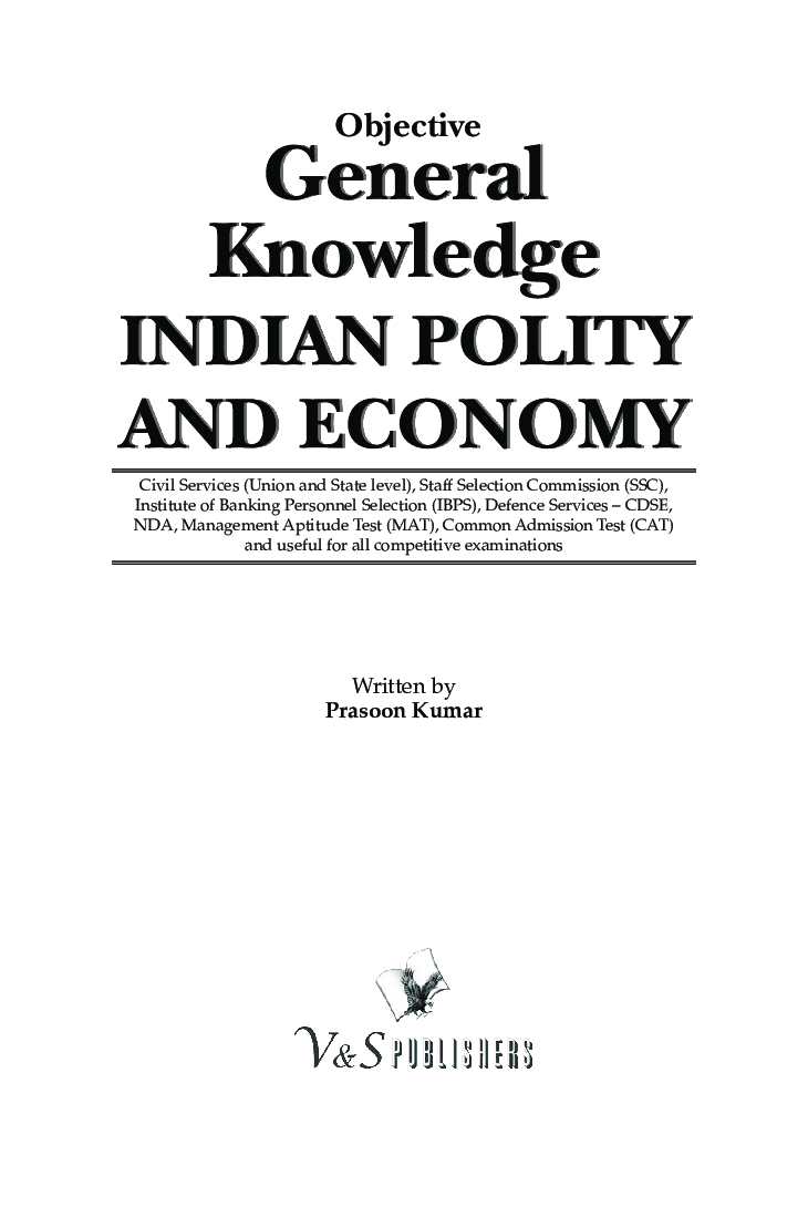 Objective General Knowledge Indian Polity And Economy - Page 2