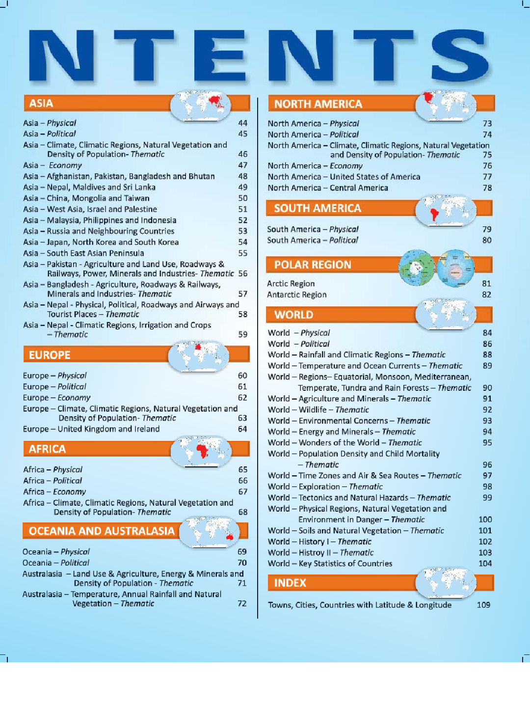 School Atlas Fully Colour - Page 4