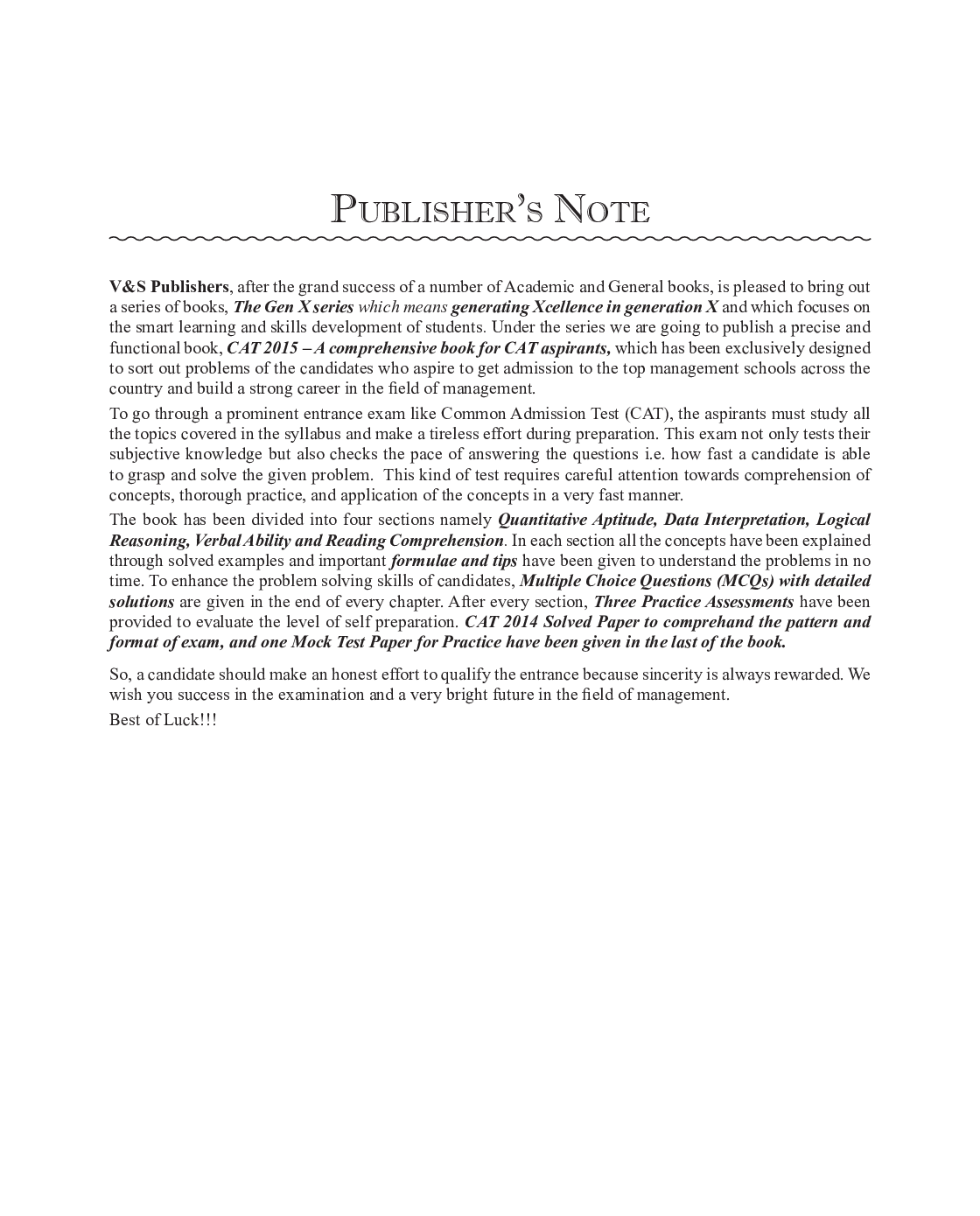 CAT - A Comprehensive Book For CAT Aspirants - Page 4