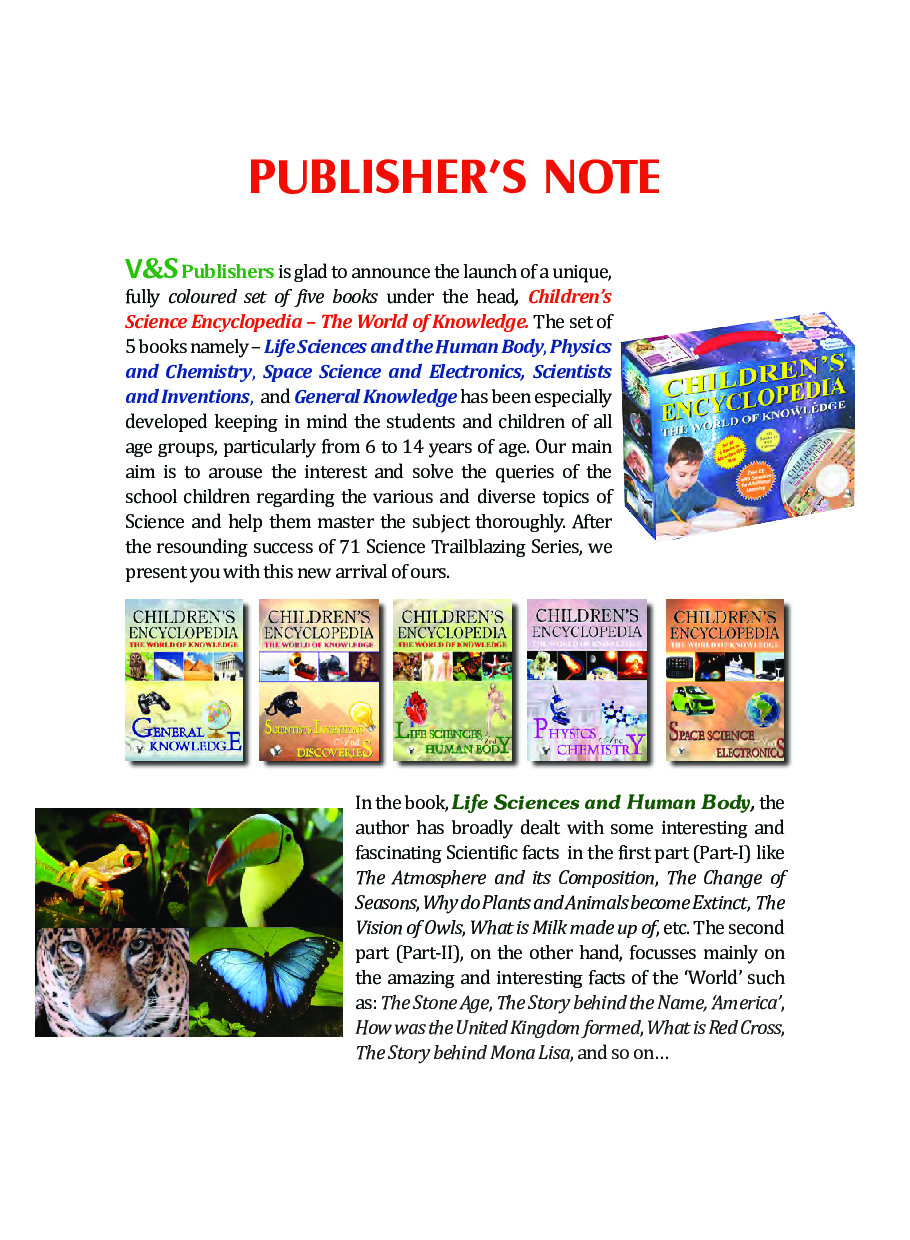 Children\'s Encyclopedia - Life Science And Human Body - Page 4