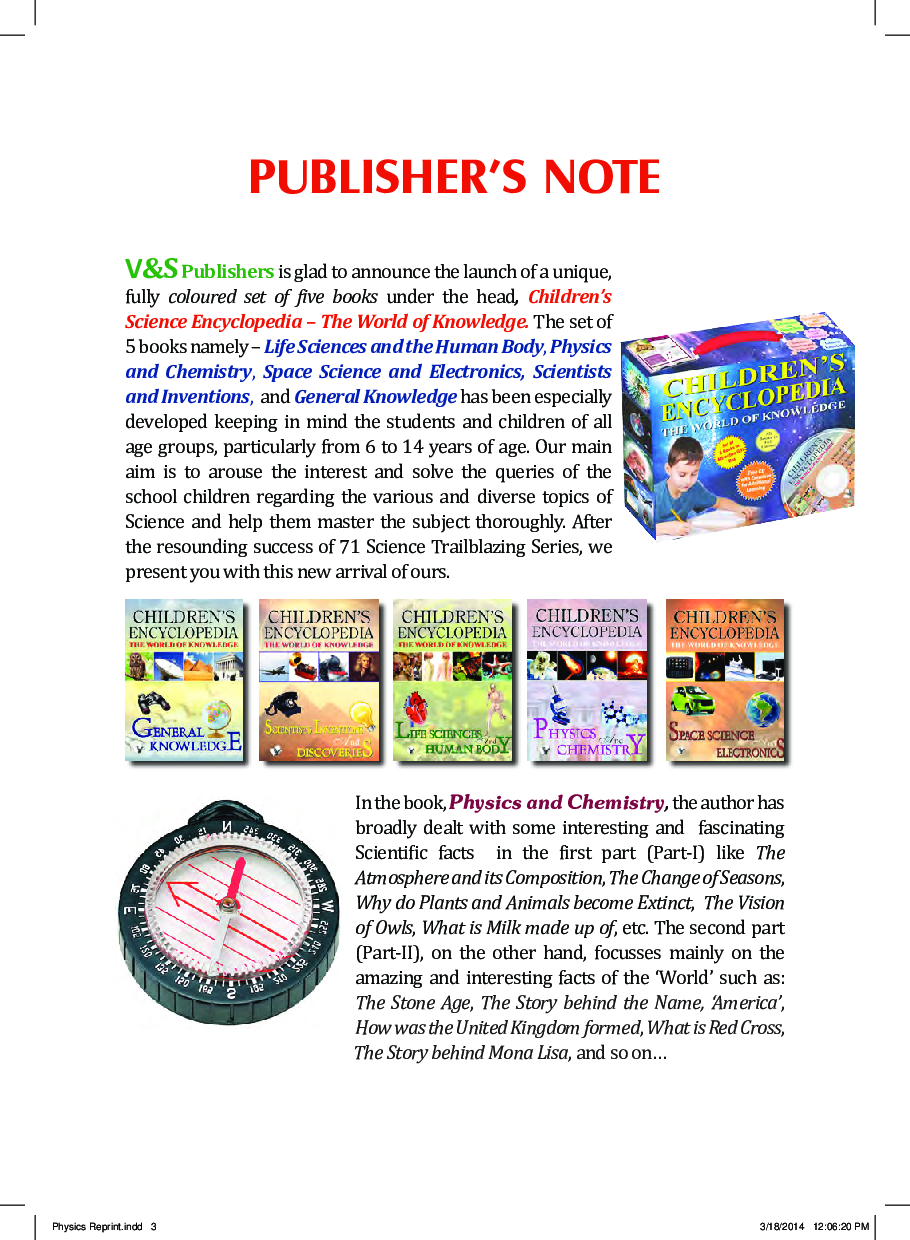 Children\'s Encyclopedia - Physics And Chemistry - Page 4