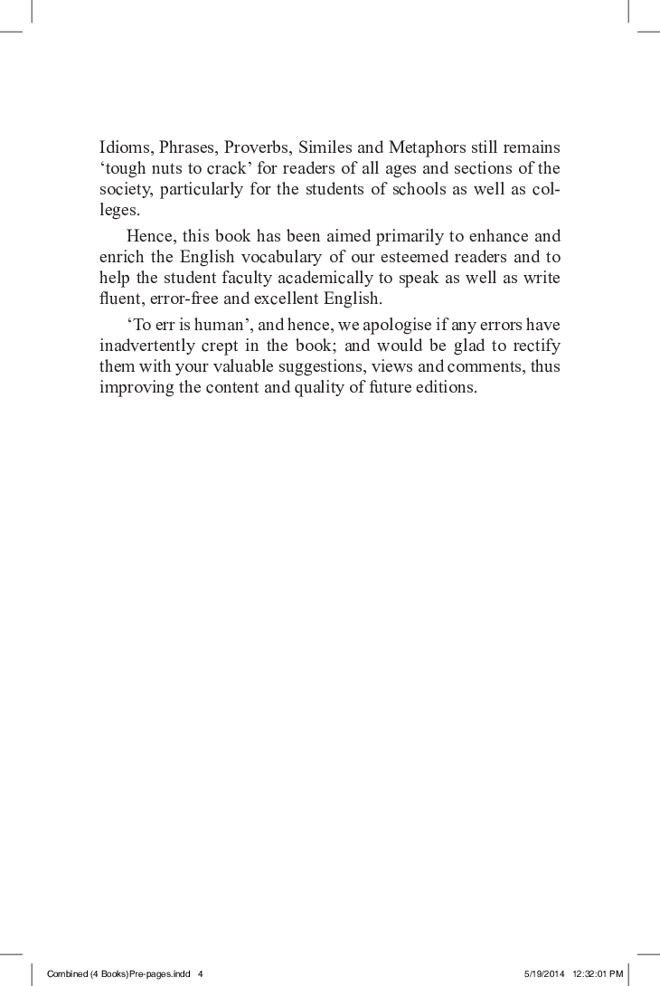 Concise Dictionary Of English Combined (Idioms, Phrases, Proverbs, Similies) - Page 5