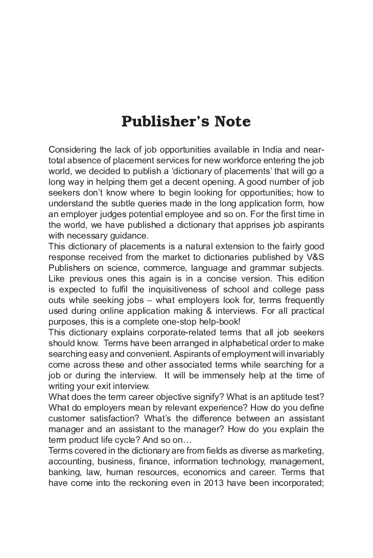 Concise Dictionary Of Placements - Page 4