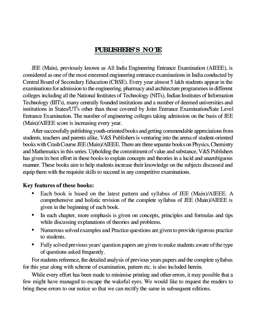 Crash Course JEE (Main) / AIEEE - Physics - Page 4