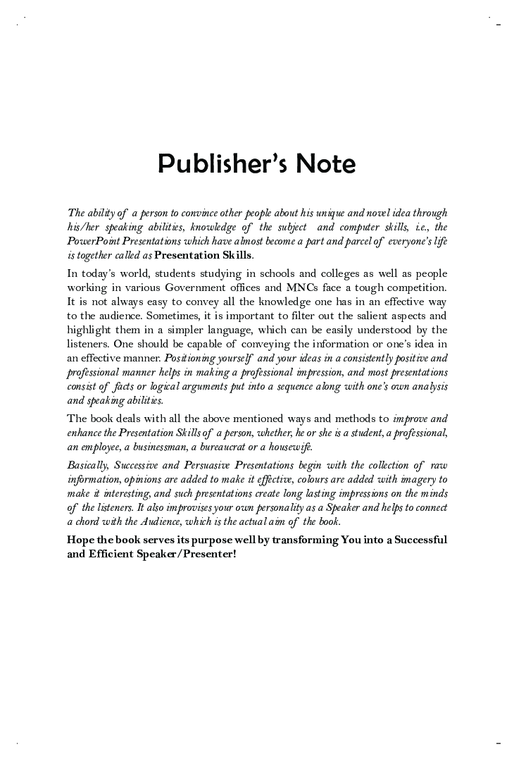 Improve Your Presentation Skills - Page 4