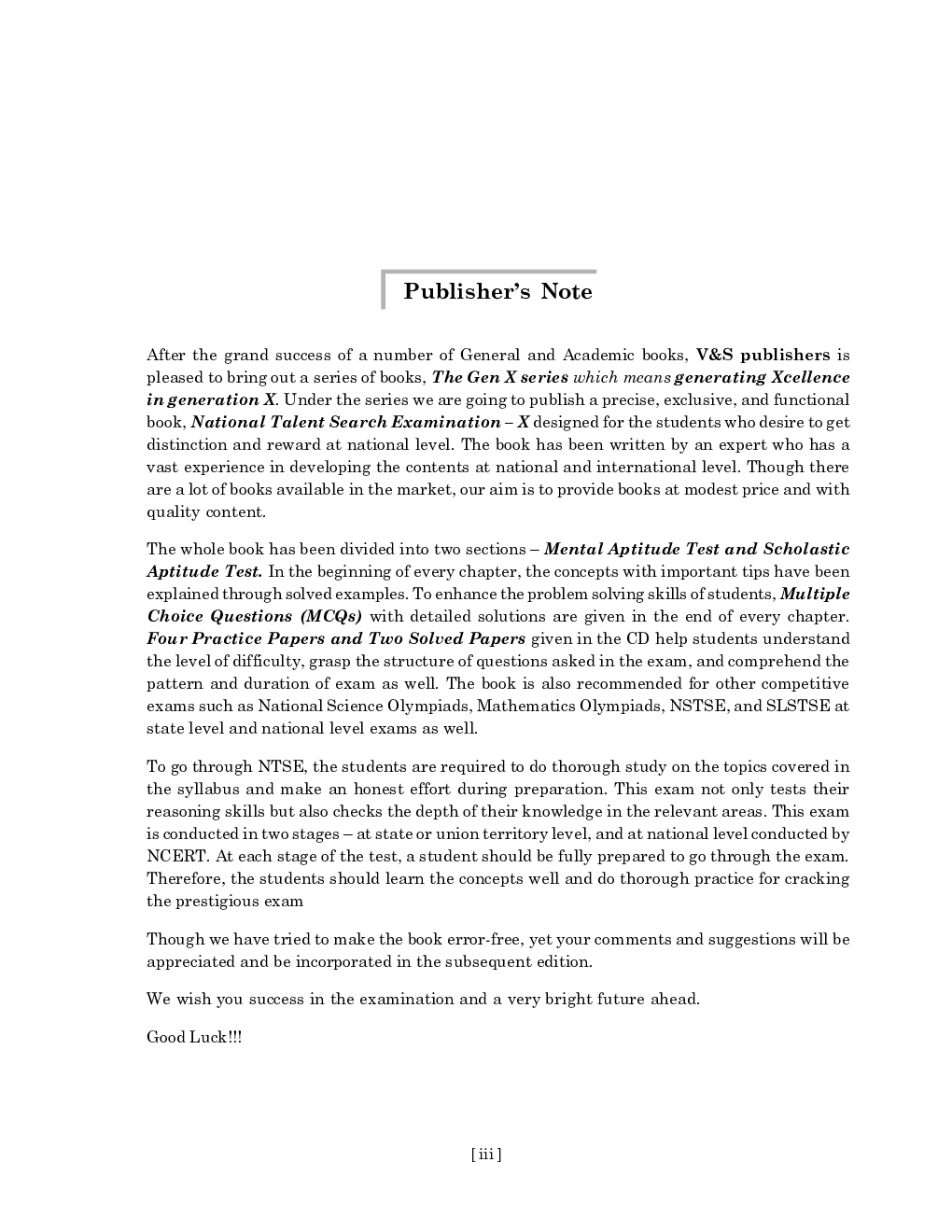 NTSE - National Talent Search Examination For Class - X - Page 4