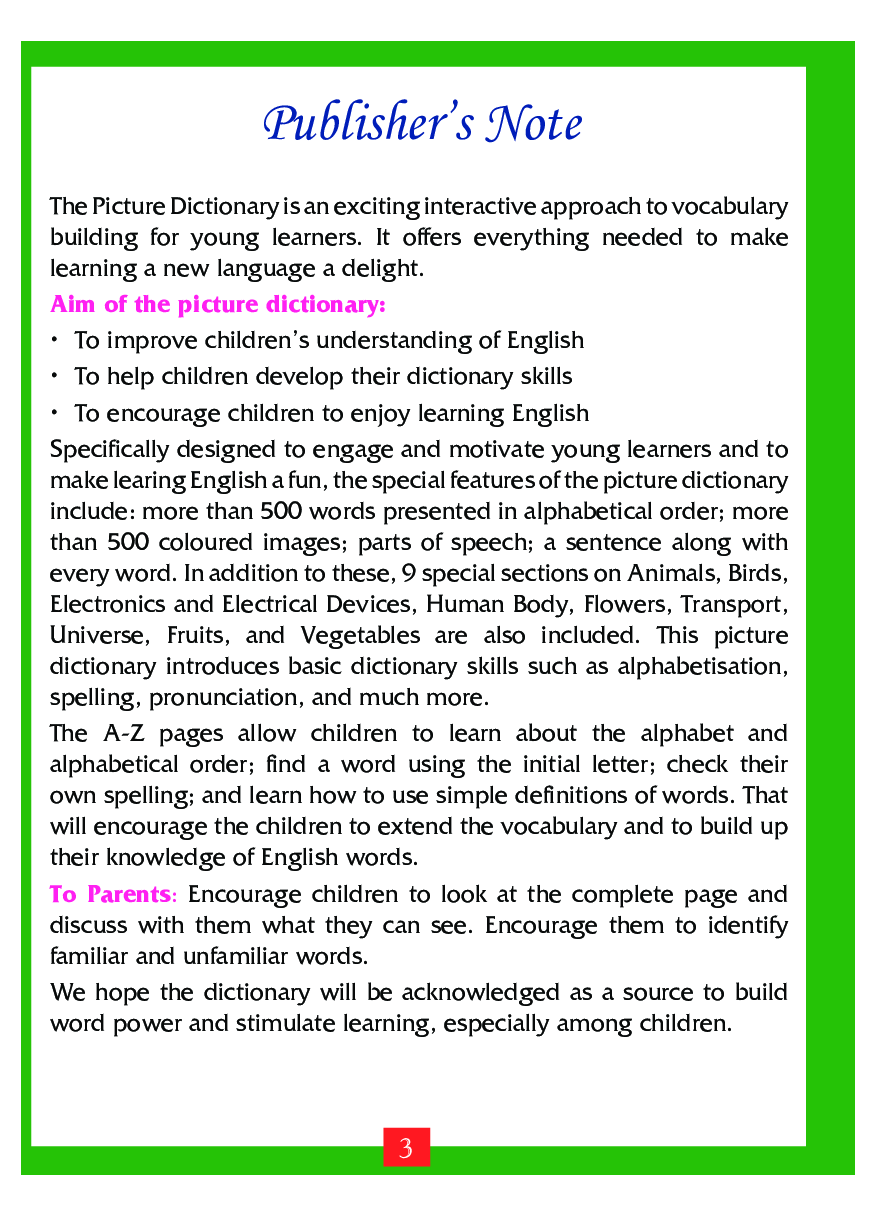 Picture Dictionary - Page 5