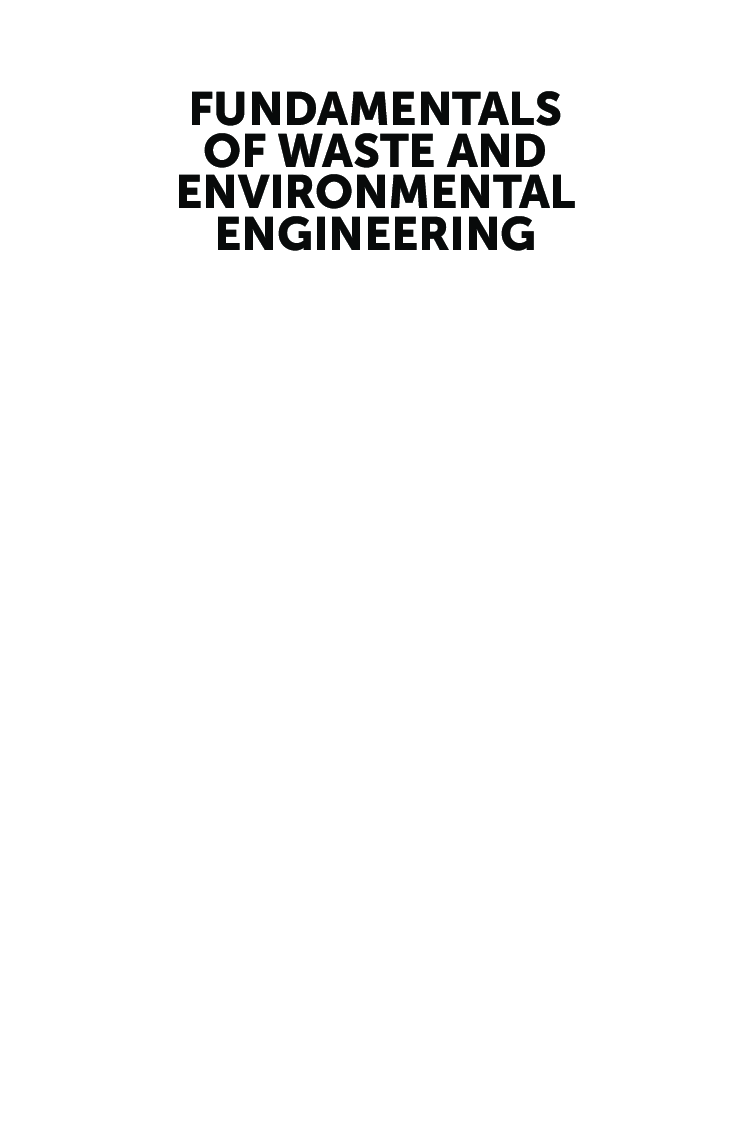Fundamentals Of Waste And Environmental Engineering   - Page 2