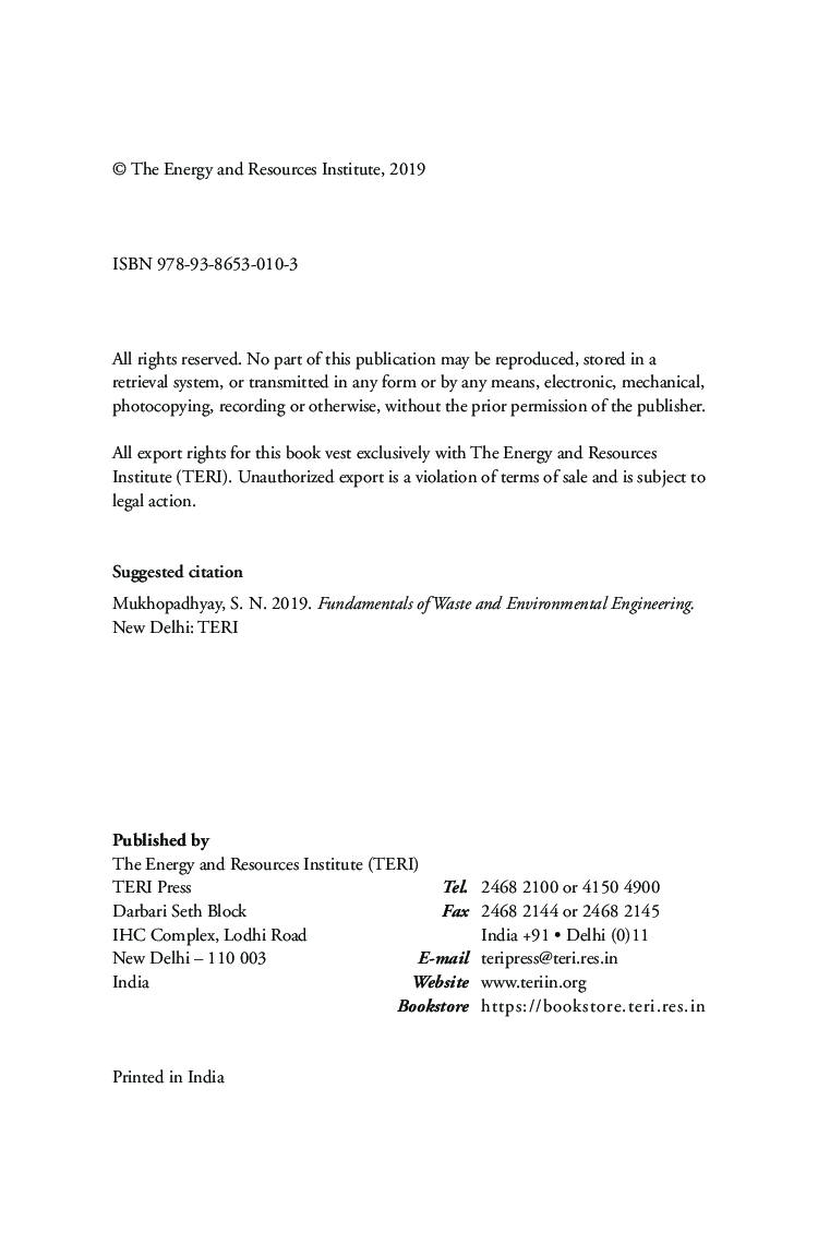 Fundamentals Of Waste And Environmental Engineering   - Page 5